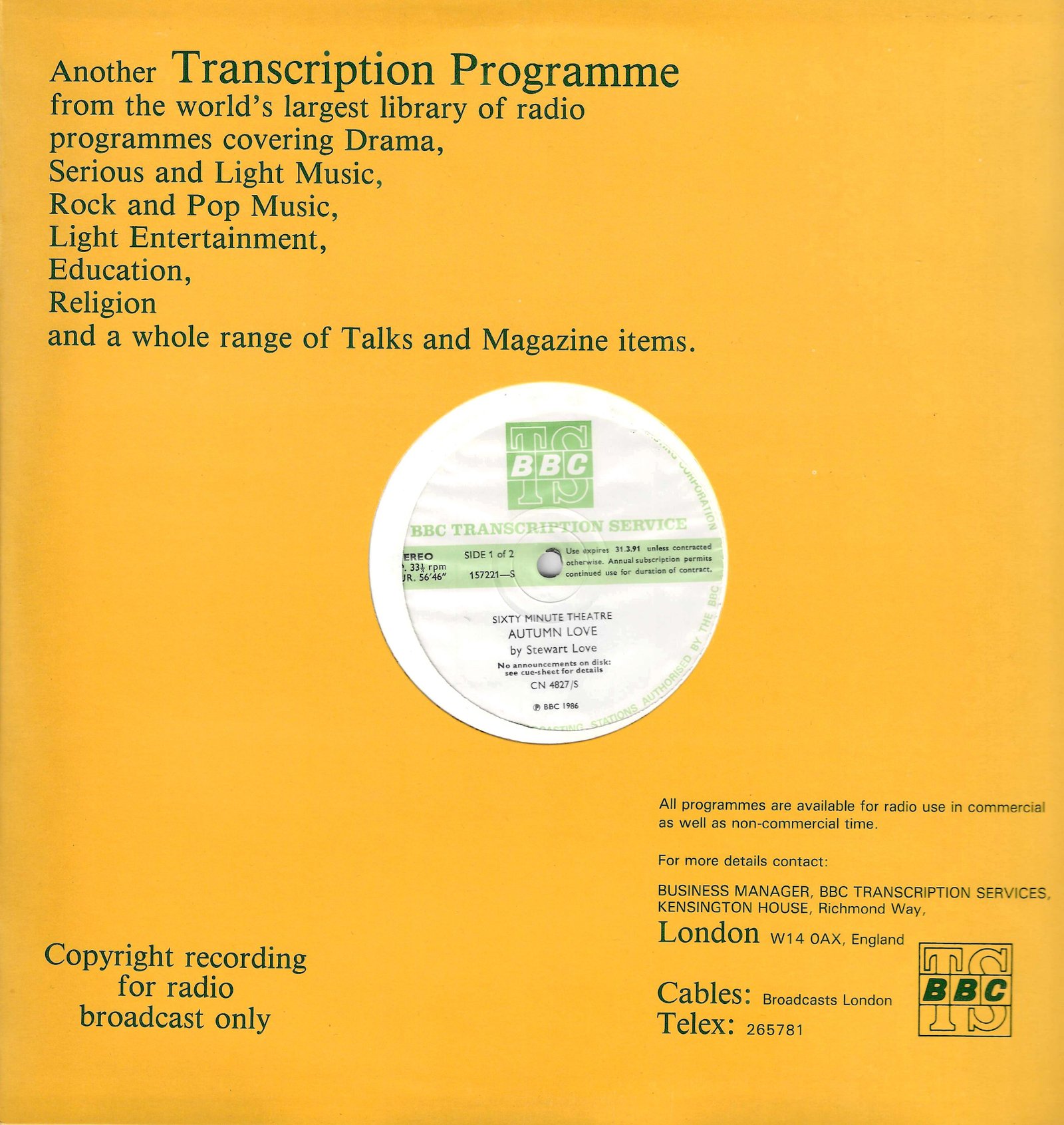 Back cover of CN 4827 S 1